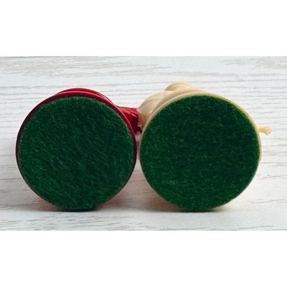 Kingsway Vintage Red & Ivory Chess Pieces Set Complete Royal King Queen Knight - Picture 7 of 16